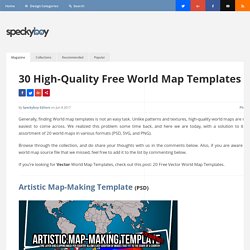 25 Free Vector World Maps