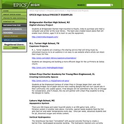High Schools and Projects : EPICS