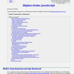 Higher-Order JavaScript