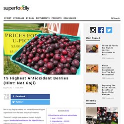 15 Highest Antioxidant Berries (Hint: Not Goji)