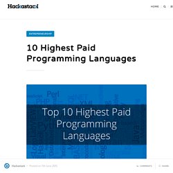 10 Highest Paid Programming Languages
