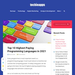 #10 Highest Paying Programming Languages in 2021 to Dig!