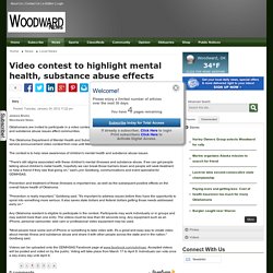 Video contest to highlight mental health, substance abuse effects » Local News » The Woodward News