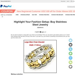 Highlight Your Fashion Getup- Buy Stainless Steel Jewelry