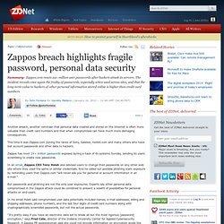 Zappos breach highlights fragile password, personal data security