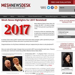 Mesh News Highlights for 2017 Revisited! - Mesh Medical Device News Desk