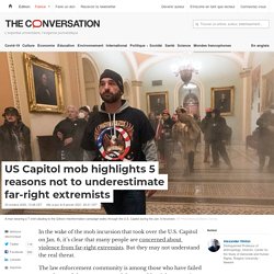 US Capitol mob highlights 5 reasons not to underestimate far-right extremists