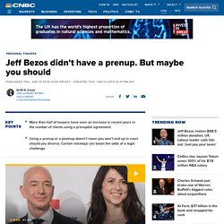 Jeff Bezos' divorce highlights usefulness of prenuptial agreements