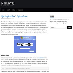 Hijacking Koobface’s Captcha Solver – In the Wyrd