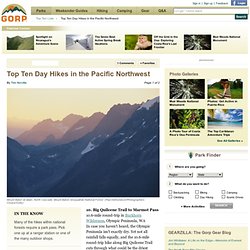 Top Ten Hikes in the Pacific Northwest