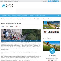 Hiking in the Gorges du Verdon