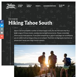Hiking Tahoe South