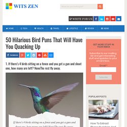50 Hilarious Bird Puns That Will Have You Quacking Up