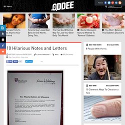 10 Hilarious Notes and Letters - Oddee.com (funny letters, funny notes)