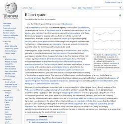 Hilbert space