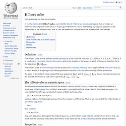 Hilbert cube
