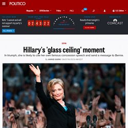 Hillary Clinton's 'glass ceiling' moment
