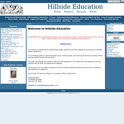 Hillside Education, Read, Reflect, Discuss, Write