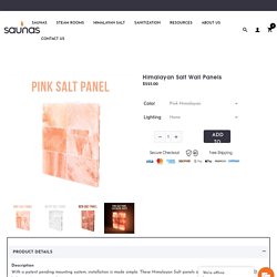 Buy Himalayan Salt Wall Panels for Saunas