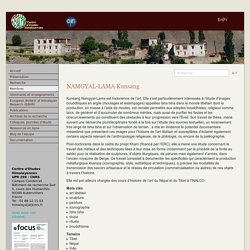 Centre d’Études Himalayennes - NAMGYAL-LAMA Kunsang