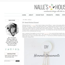 Nalle's House: DIY: Himmeli Christmas Ornament