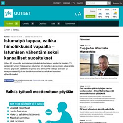 Istumatyö tappaa, vaikka himoliikkuisit vapaalla – Istumisen vähentämiseksi kansalliset suositukset