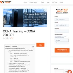 #1 CCNA Hindi Course - Join Live Training Class Today