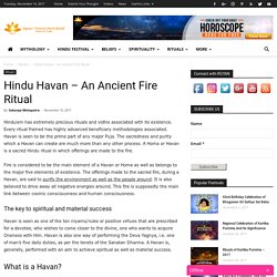 Hindu Havan - An Ancient Fire Ritual