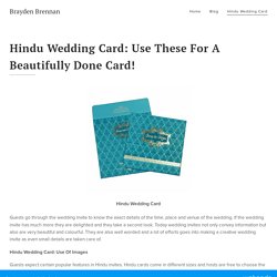 Hindu Wedding Card