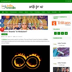 Ananta in Hinduism