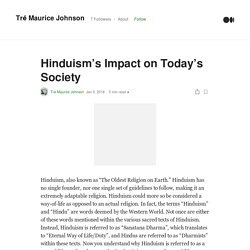Hinduism’s Impact on Today’s Society
