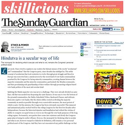 Hindutva is a secular way of life