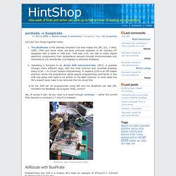 HintShop: avrdude -c buspirate