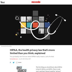 HIPAA, the health privacy law, explained