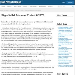 Hippo Mails? Relaunced Product Of HTS
