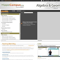 Algebra & Geometry - Homework and Study Help - Free help with your Algebra homework