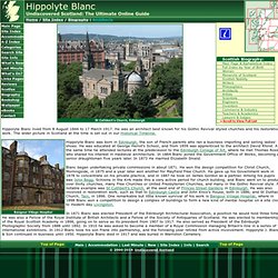 Hippolyte Blanc Feature Page on Undiscovered Scotland