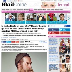 Hipster beards go feral as men sport ANIMAL shaped facial hair