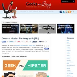 Geek vs. Hipster: The Infographic