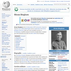 Hiram Bingham