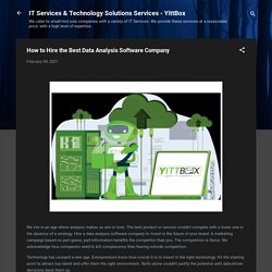 How to Hire the Best Data Analysis Software Company