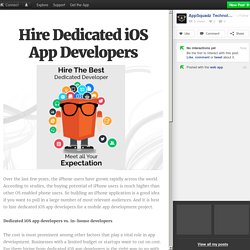 Hire Dedicated iOS App Developers