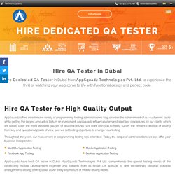 Hire Dedicated QA Tester