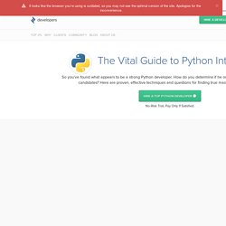 10 Best Freelance Python Developers for Hire in October 2016