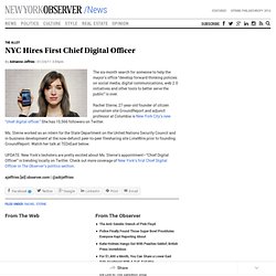 NYC Hires First Chief Digital Officer