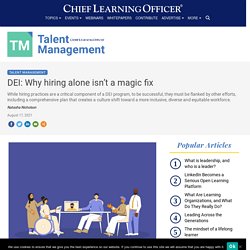 DEI: Why hiring alone isn't a magic fix
