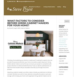 Steve Priest, cabinet maker, Based in Worcester