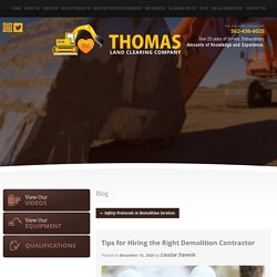 Tips for Hiring the Right Demolition Contractor