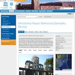 Hiroshima Peace Memorial (Genbaku Dome) - UNESCO World Heritage