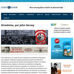 Hiroshima, por John Hersey